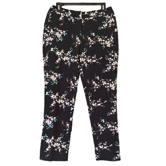 Cynthia Rowley‎ Black Floral Pants - Picture 1 of 6